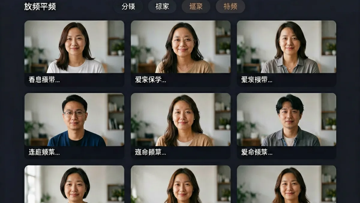 羞羞影院平台首页界面展示，画面呈现分类导航栏与推荐内容缩略图排列